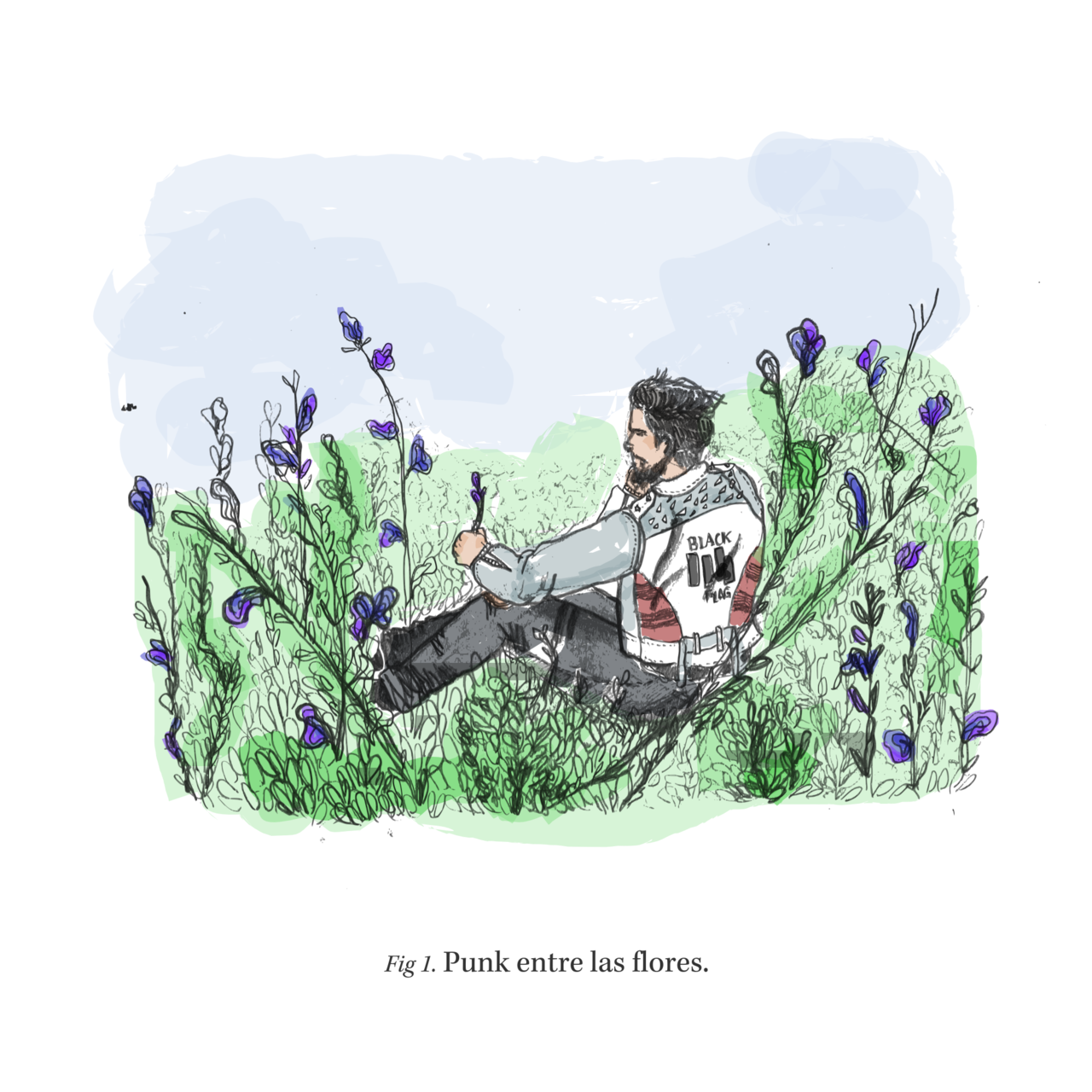 Punk entre las flores